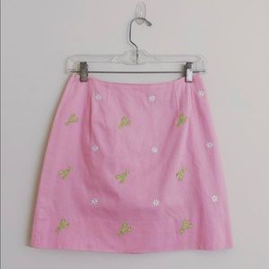 Lilly Pulitzer skirt with lobster and daisy